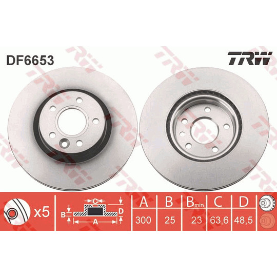 DF6653 - Brake Disc 