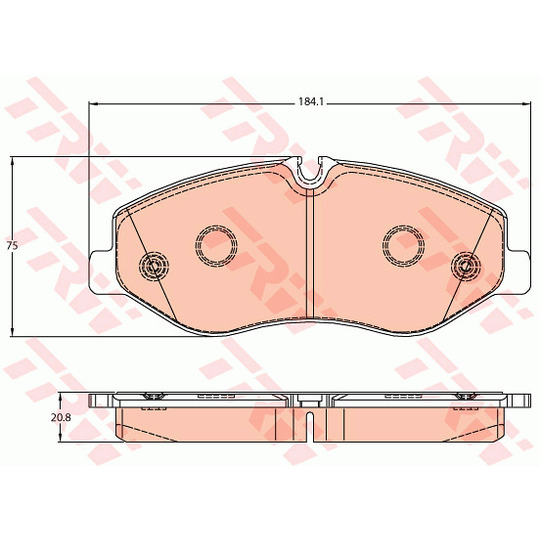 GDB2103 - Brake Pad Set, disc brake 