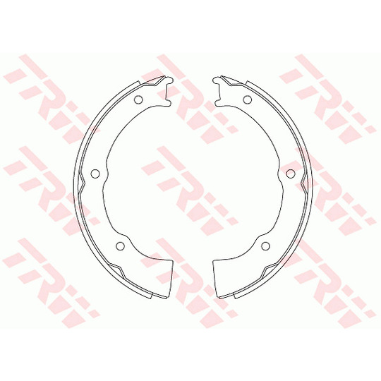 GS8809 - Brake Shoe Set, parking brake 