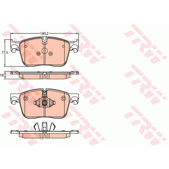 GDB2145 - Brake Pad Set, disc brake 