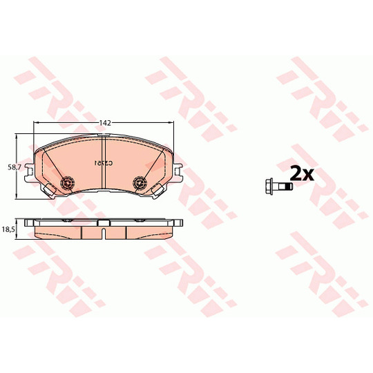 GDB2152 - Brake Pad Set, disc brake 