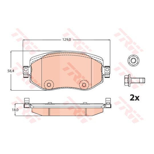GDB2175 - Brake Pad Set, disc brake 