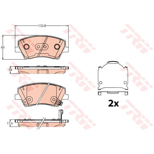 GDB2203 - Brake Pad Set, disc brake 