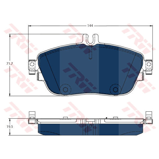 GDB1932BTE - Brake Pad Set, disc brake 