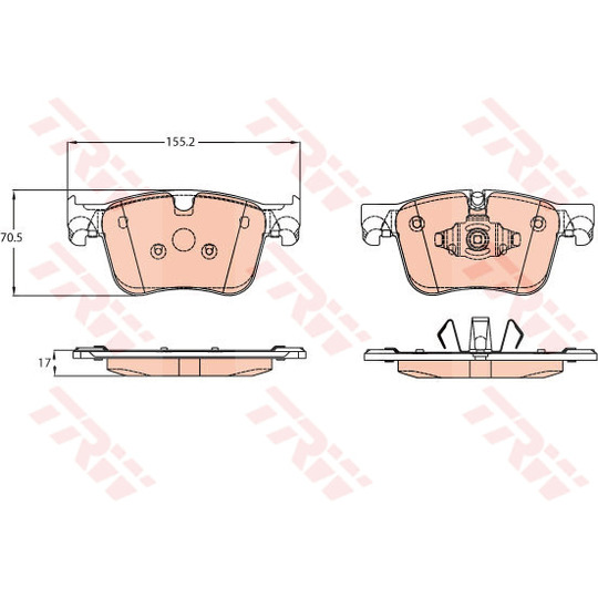 GDB2193 - Brake Pad Set, disc brake 