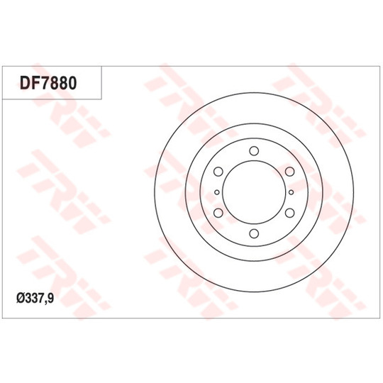 DF7880S - Bromsskiva 