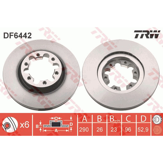 DF6442 - Brake Disc 