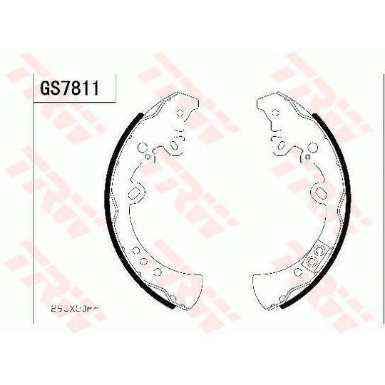 GS7811 - Brake Shoe Set 