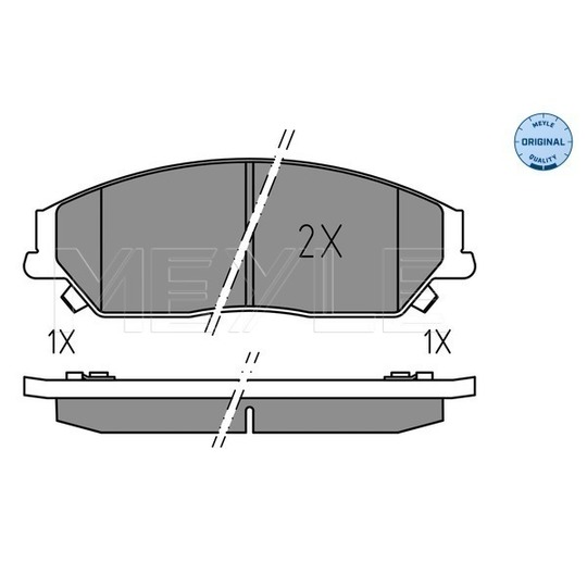 025 256 1019 - Brake Pad Set, disc brake 