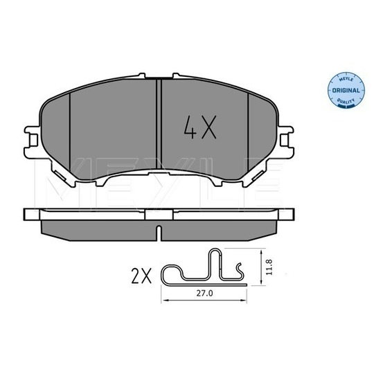 025 220 6518 - Brake Pad Set, disc brake 