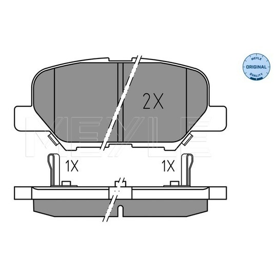 025 256 8814 - Brake Pad Set, disc brake 