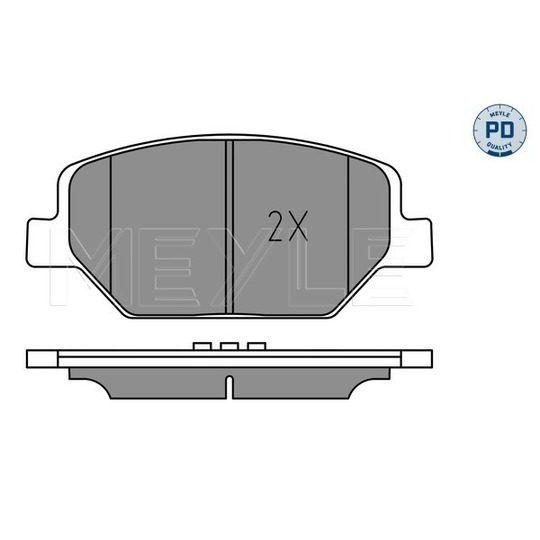 025 221 3819/PD - Brake Pad Set, disc brake 