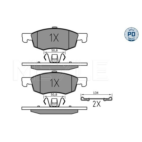 025 221 4317/PD - Brake Pad Set, disc brake 