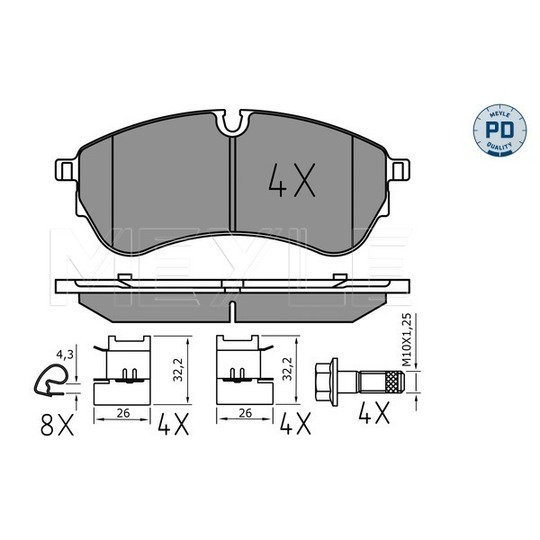 025 221 4721/PD - Brake Pad Set, disc brake 