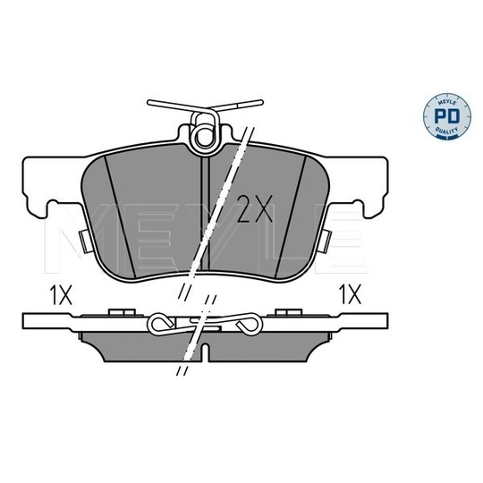 025 222 3116/PD - Brake Pad Set, disc brake 