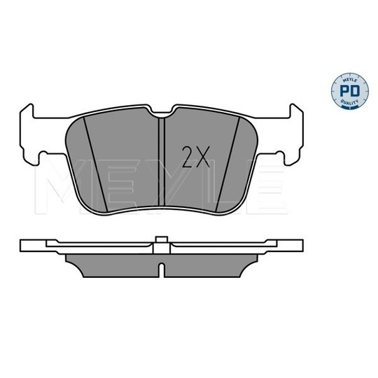 025 222 3116/PD - Brake Pad Set, disc brake 