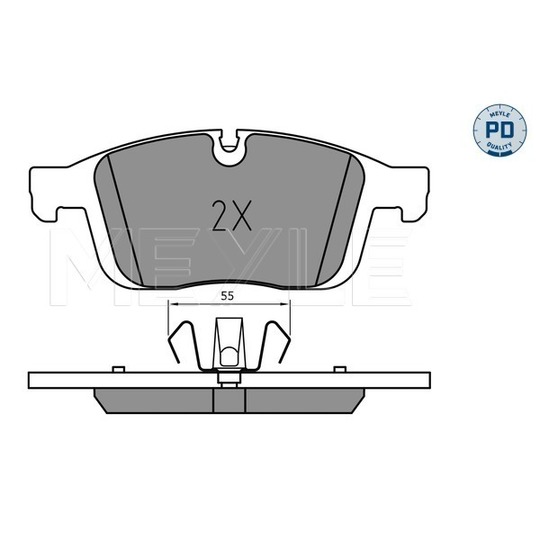 025 223 8619/PD - Brake Pad Set, disc brake 