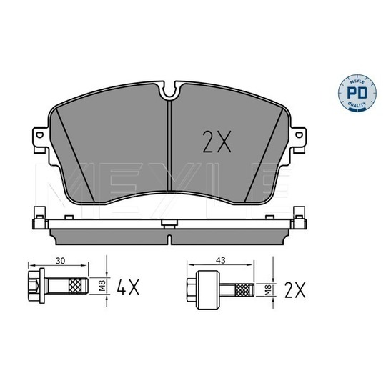 025 224 8517/PD - Brake Pad Set, disc brake 