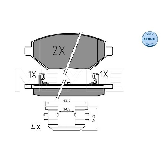 025 225 2218 - Brake Pad Set, disc brake 