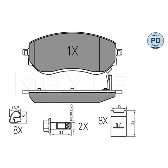 025 226 6021/PD - Brake Pad Set, disc brake 