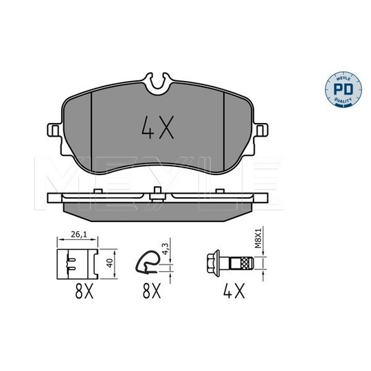 025 228 0219/PD - Brake Pad Set, disc brake 