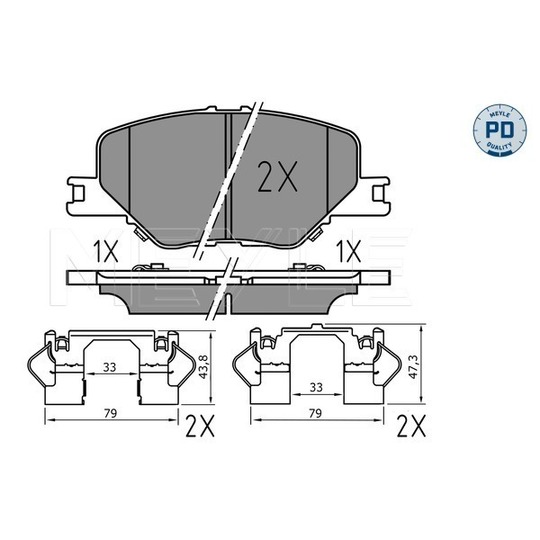 025 228 3819/PD - Brake Pad Set, disc brake 