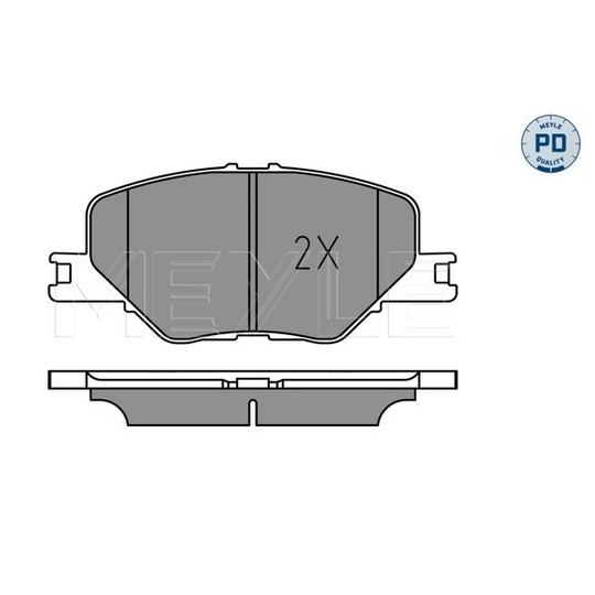 025 228 3819/PD - Brake Pad Set, disc brake 