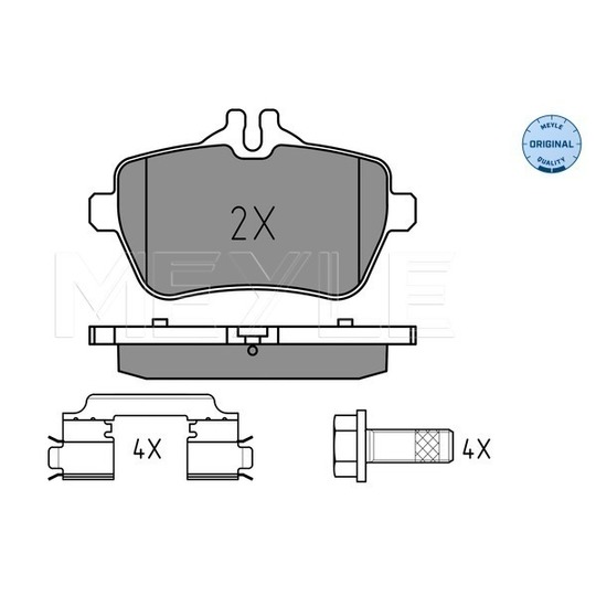 025 250 7119 - Brake Pad Set, disc brake 