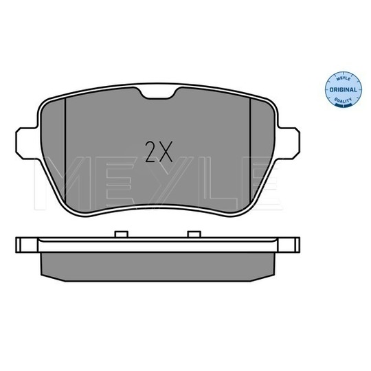 025 250 7119 - Brake Pad Set, disc brake 