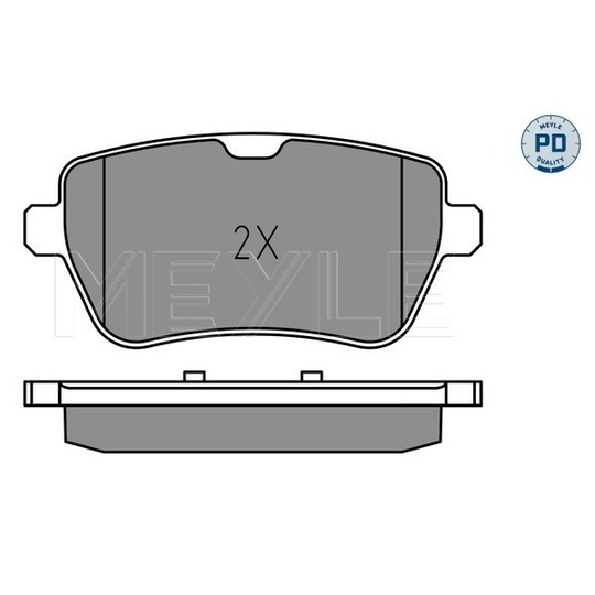 025 250 7119/PD - Brake Pad Set, disc brake 