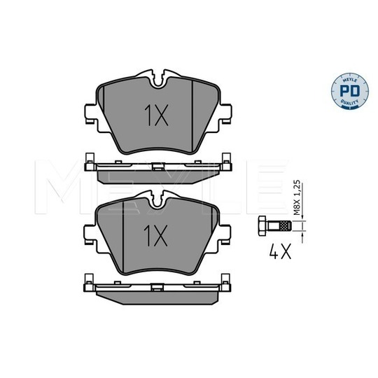025 256 1718/PD - Brake Pad Set, disc brake 
