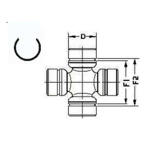 U 172 - Joint, propshaft 