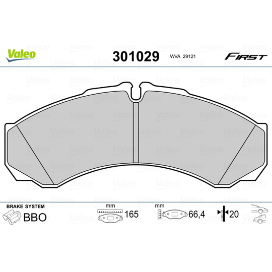 301029 - Brake Pad Set, disc brake 