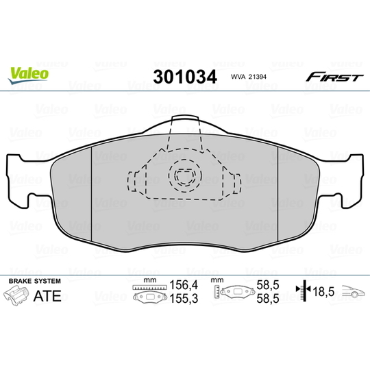 301034 - Brake Pad Set, disc brake 