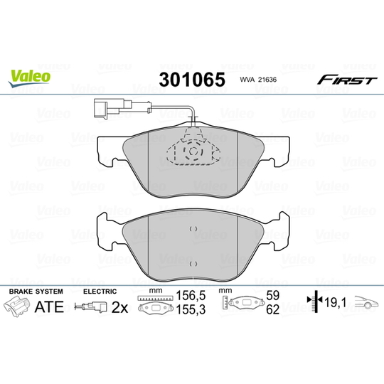 301065 - Brake Pad Set, disc brake 