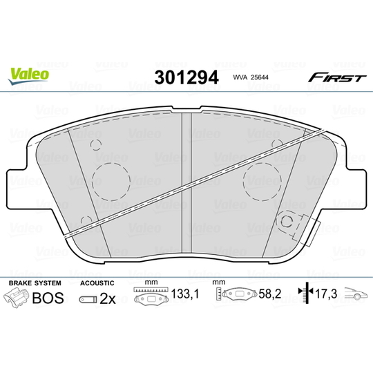 301294 - Brake Pad Set, disc brake 