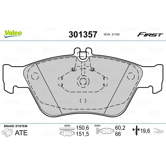 301357 - Brake Pad Set, disc brake 