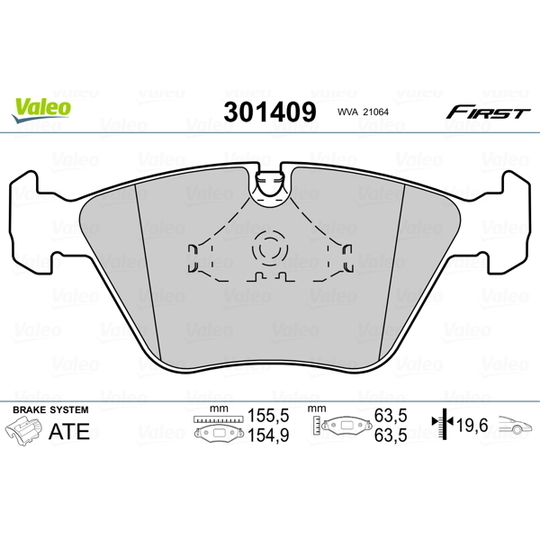 301409 - Brake Pad Set, disc brake 