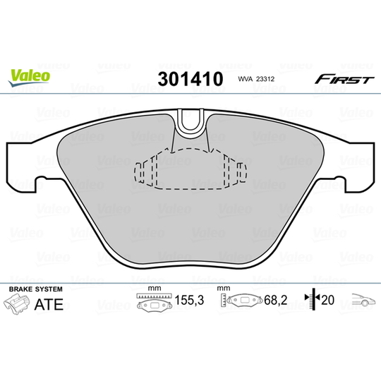 301410 - Brake Pad Set, disc brake 