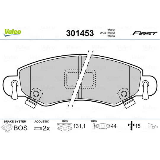 301453 - Brake Pad Set, disc brake 