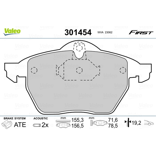 301454 - Brake Pad Set, disc brake 