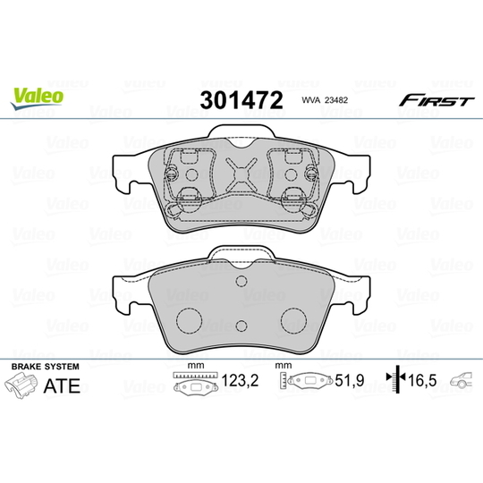 301472 - Brake Pad Set, disc brake 