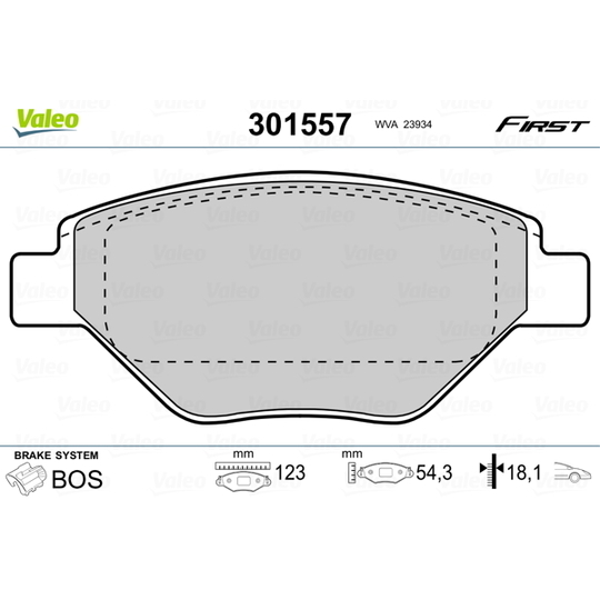 301557 - Brake Pad Set, disc brake 