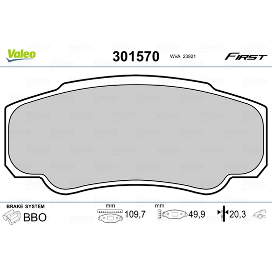 301570 - Brake Pad Set, disc brake 