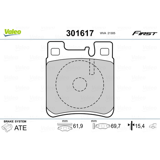 301617 - Brake Pad Set, disc brake 