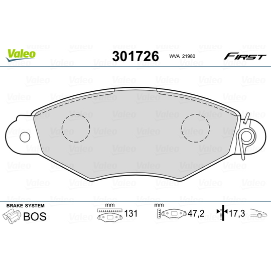 301726 - Brake Pad Set, disc brake 