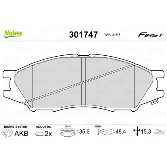 301747 - Brake Pad Set, disc brake 