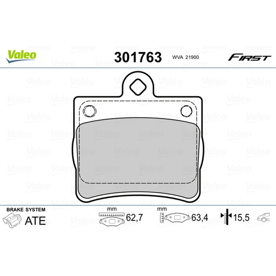 301763 - Brake Pad Set, disc brake 