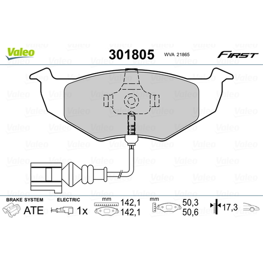 301805 - Brake Pad Set, disc brake 