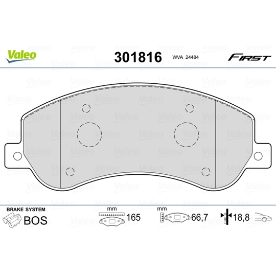 301816 - Brake Pad Set, disc brake 